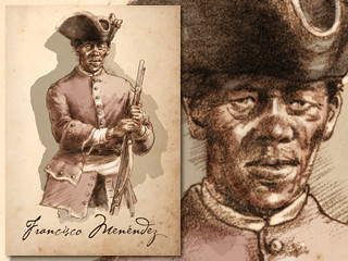 Artist's rendering of Francisco Menendez