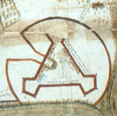 Map of sixteenth century fort of St. Augustine