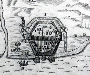 Map of the sixth fort of St. Augustine