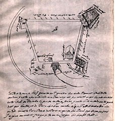 Map of the seventh fort of St. Augustine