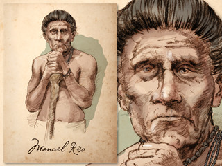 Artist's rendering of Manuel Riso