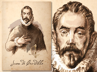 Artist's rendering of Juan Cevadilla