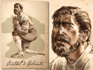 Artist's rendering of Cristóbal de Coleantes