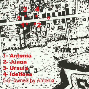Map of homes owned by the Avero girls