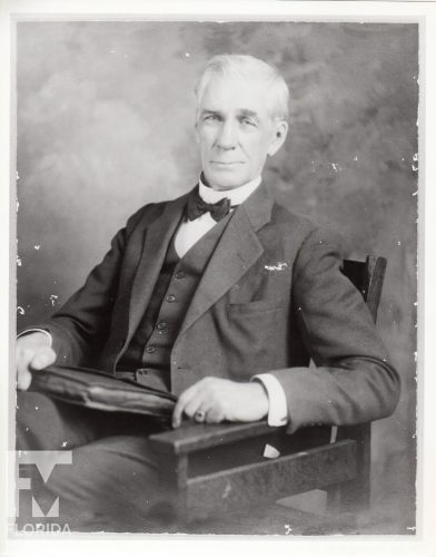 vintage photo of museum director