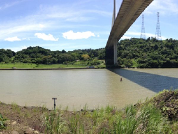 Panoramic view of Puente Centenario by Rob Hoffman.