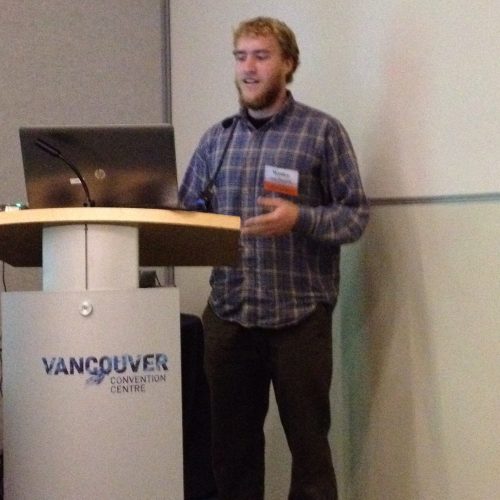 Wesley at the lectern