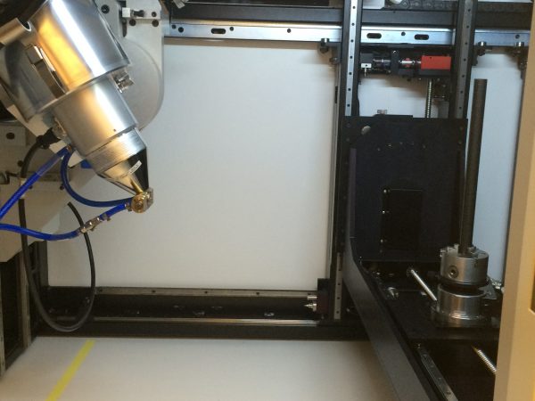 The inside of the microCT scanner.