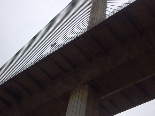 Centenario Bridge looking up from the dig site