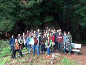 A group photo from the 23rd Mid-Continent Paleobotanical Colloquium. Photo courtesy of Nathan Jud.