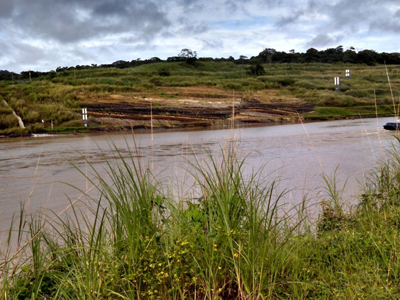 A fresh exposure of the Las Cascadas formation on the west side of the Panama Canal. Photo courtesy of Dipa Desai.