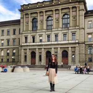 Catalina Pimiento at the University of Zurich. Photo courtesy of C. Pimiento.