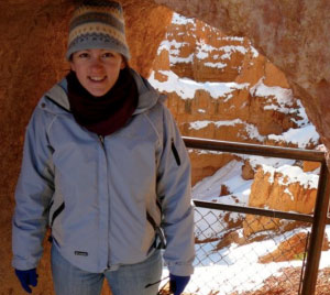 Cristina Robins in Bryce Canyon National Park © Photo courtesy of Cristina Robins.