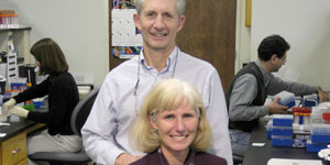 Pam and her husband Doug Soltis © Photo by Jeff Gage.