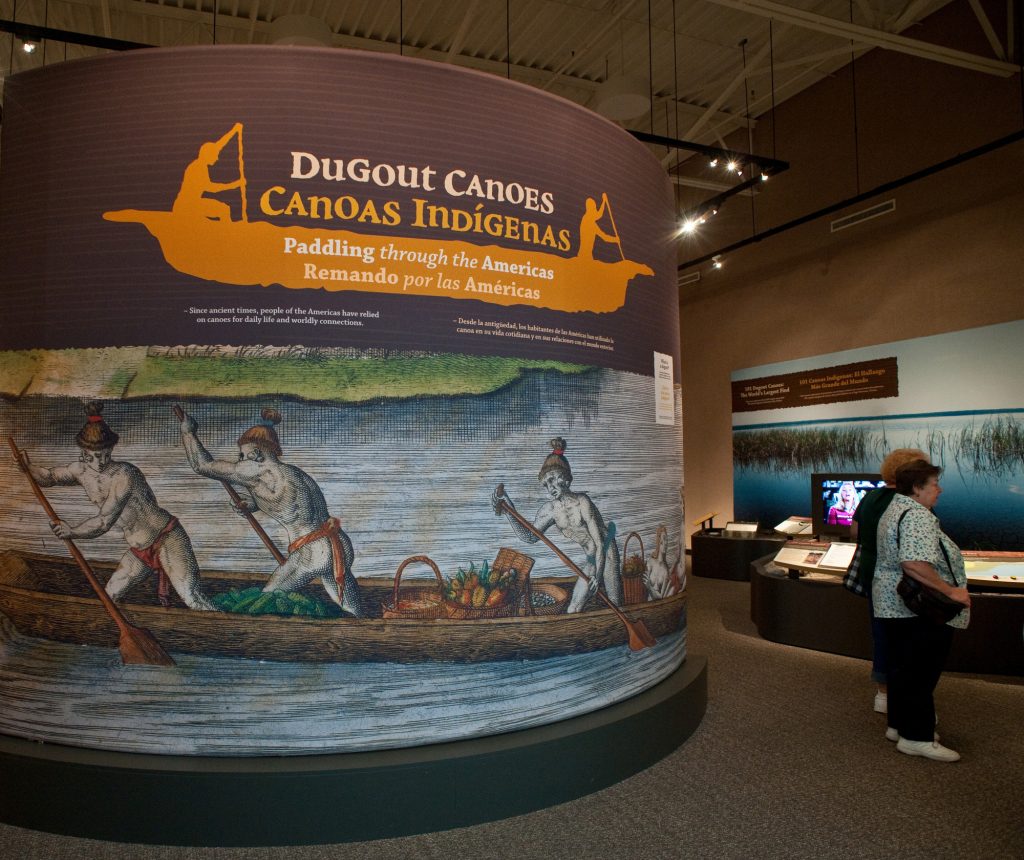 entrance of the Dugout Canoes exhibit
