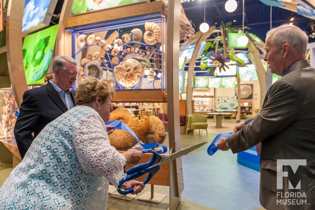 exhibit ribbon cutting