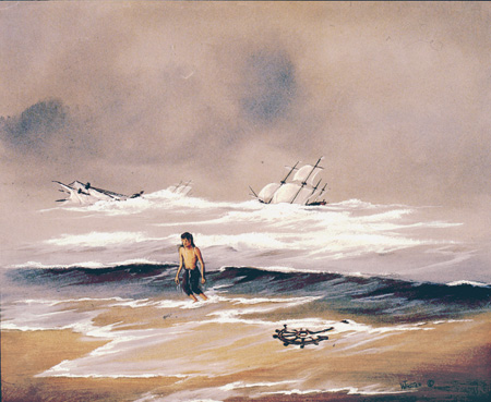 shipwreck painting