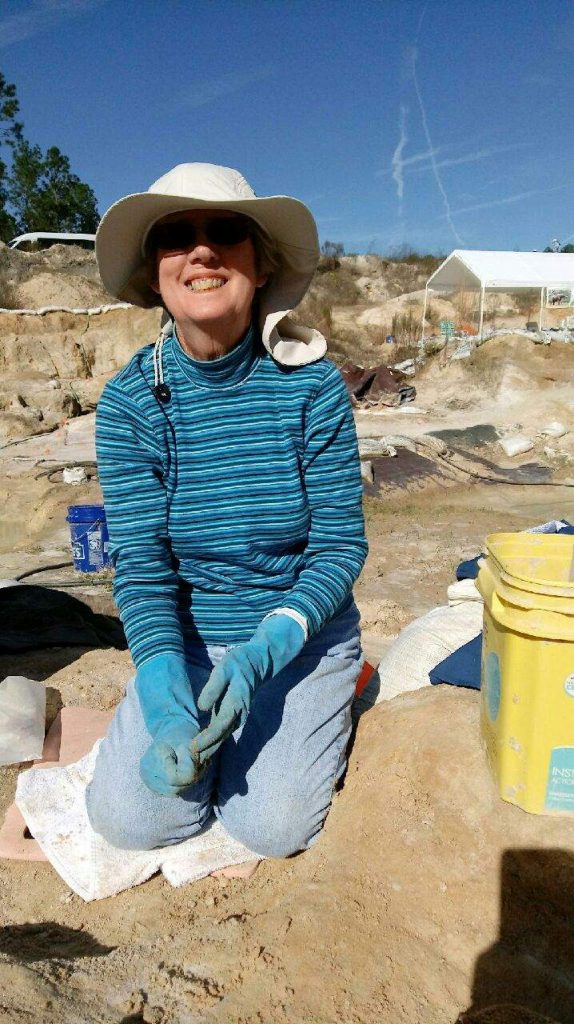 Judy Peterson, discoverer of the pronghorn molar and contributor of most volunteer hours this season!