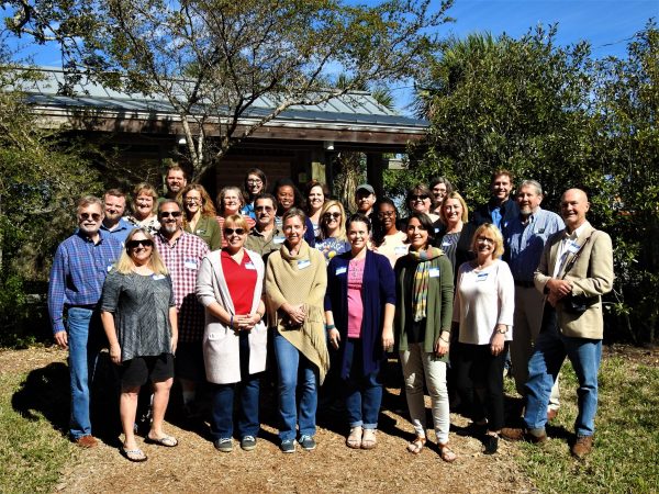 The kick-off retreat participants, including teachers and administrators from 5 counties, UF faculty, and UF staff.