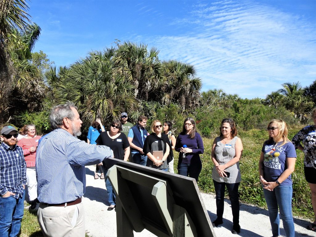 Participants learned about the Calusa people that inhabited Pine Island, and the archaeology that has revealed the way the lived.