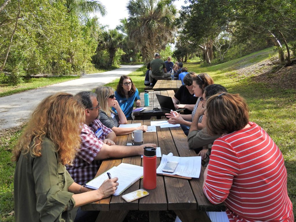 The breakout groups were divided by grade-level, so teachers could discuss grade-specific needs.