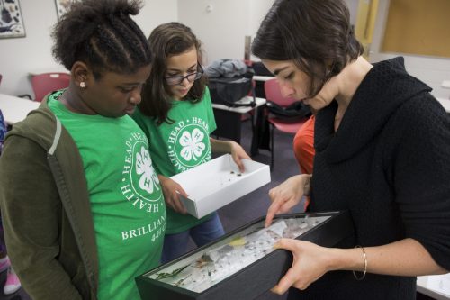 andrea lucky with students