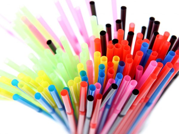 plastic drinking straws