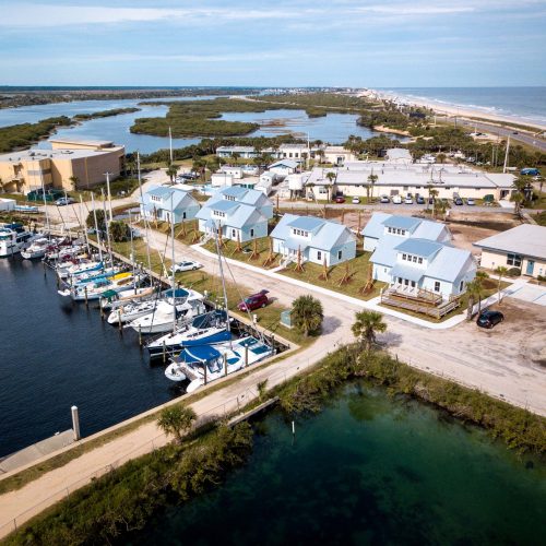 aereal view of the Whitney Laboratory for Marine Biosciences