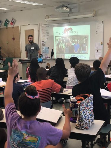 Ant scienitst, Jacob, speaks on the importance of ants to classroom