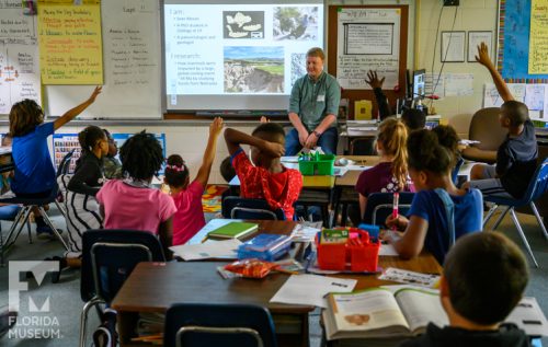 sean moran scientist speaking with k-12 classroom