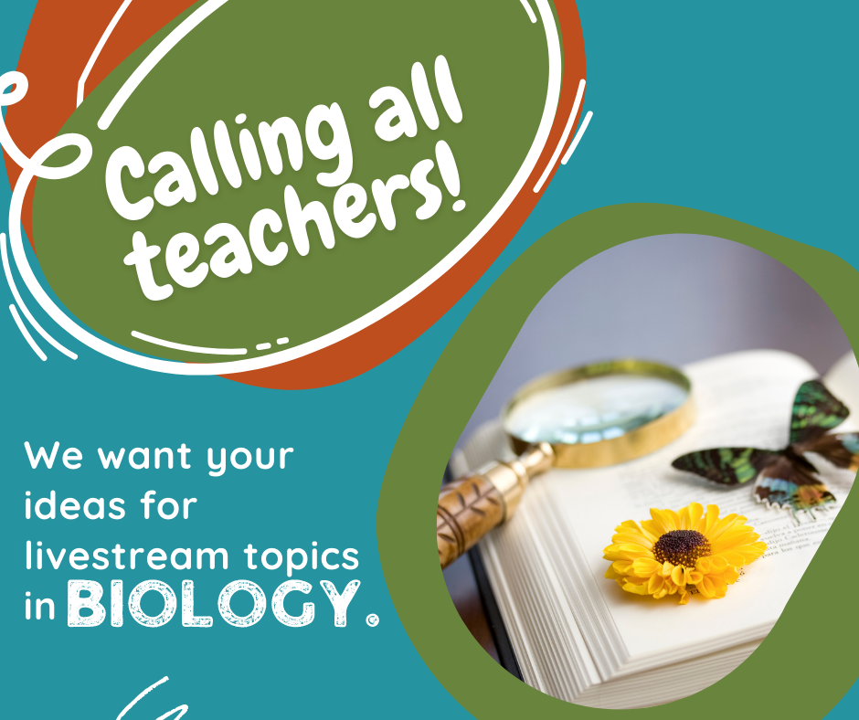 Call for livestream topics in biology
