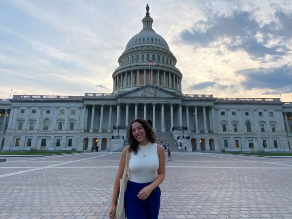 natalie triana in front of the nation's capitol
