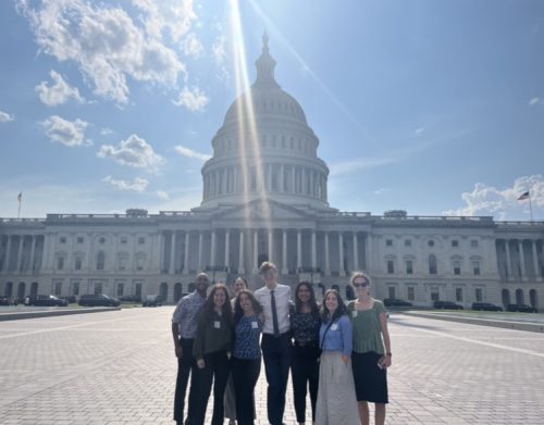 natalie triana and other interns at the nation's capitol