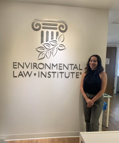 natalie triana at the environmental law institute office