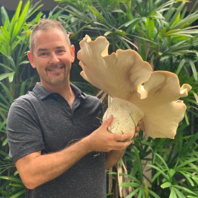 Dr. Matt Smith and large fungus