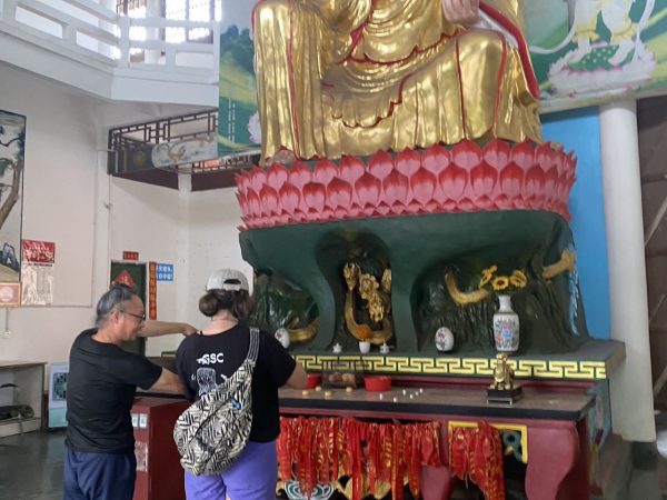 Making friends in China.