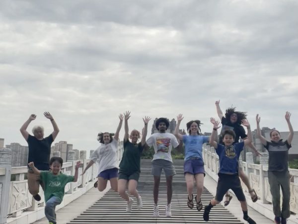 Making friends in China.