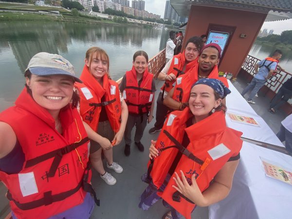 Making friends in China.