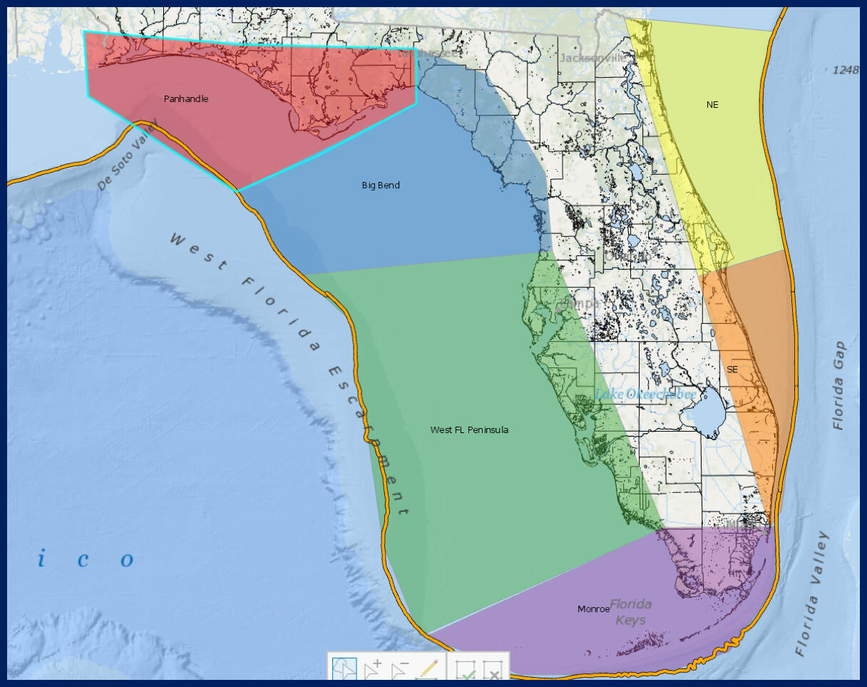 USGS Florida seafloor map