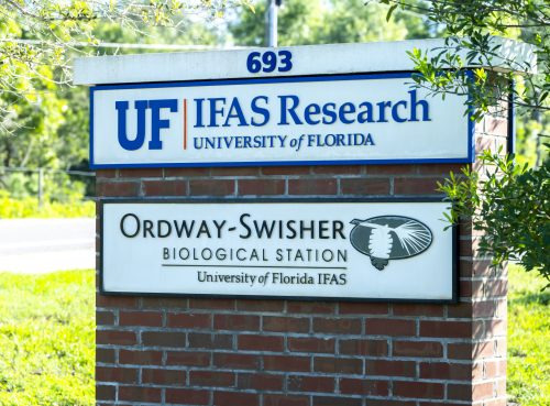 Ordway-Swisher Biological Station entrance sign.