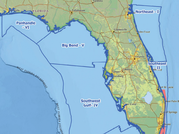 florida coastline map