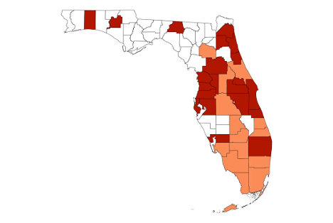 snake lungworm disease map
