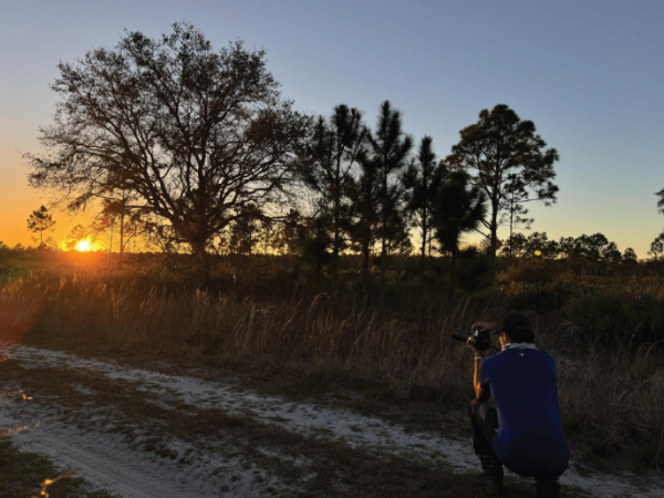sunset at DeLuca Preserve