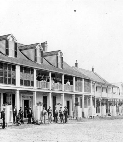 People gathered at the St. John's hotel