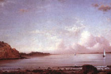Spouting Rock, Newport. R.I., oil painting