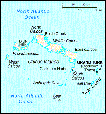 Caribbean map