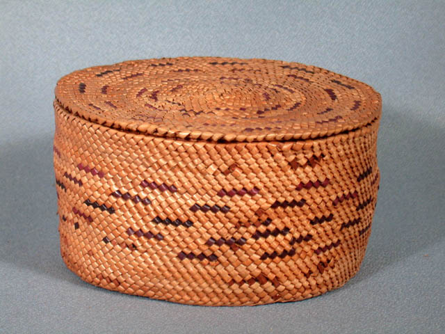 Twined Basket with Lid