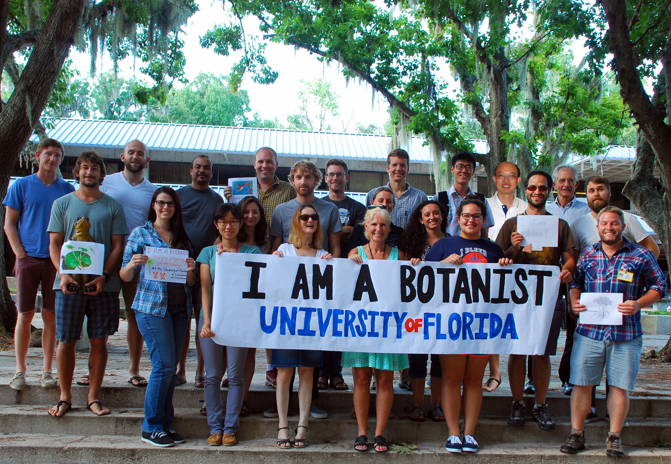 Photo of proud botanists