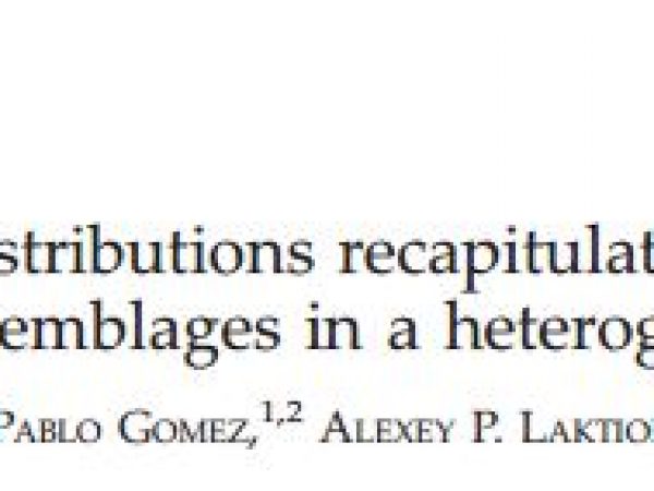 screenshot of article title in Ecosphere